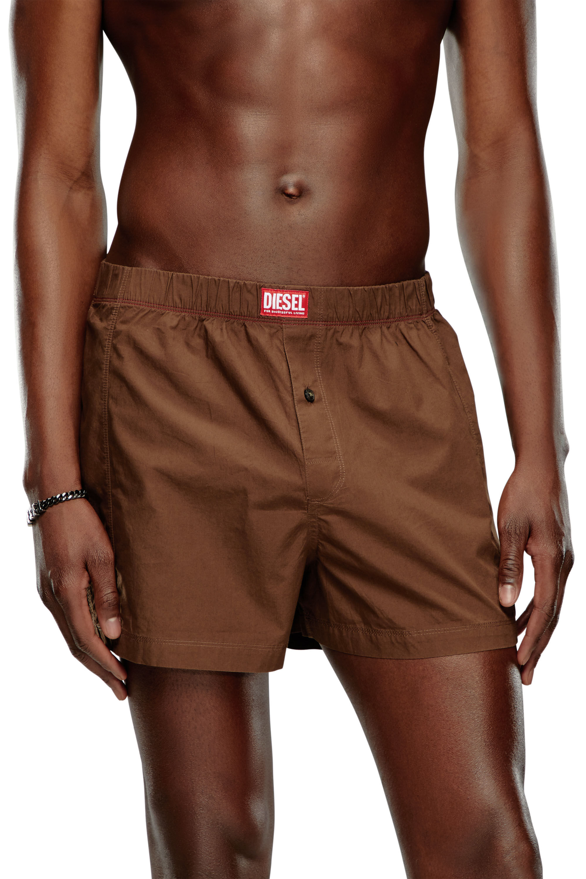 Diesel - UUBX-STARK, Unisex Nude cotton boxers in Brown - Image 3