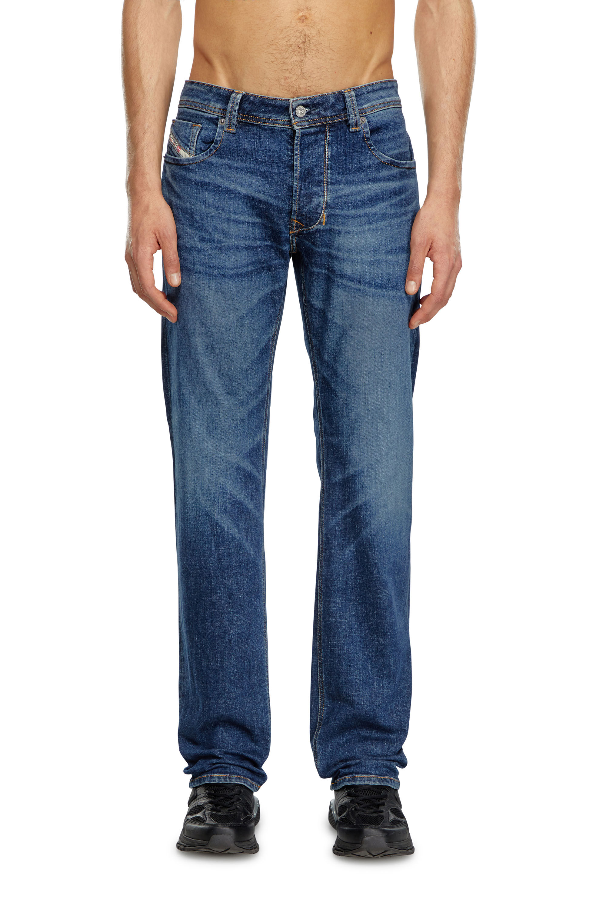 Diesel - Man Straight Jeans 1985 Larkee 09J47, Dark Blue - Image 3