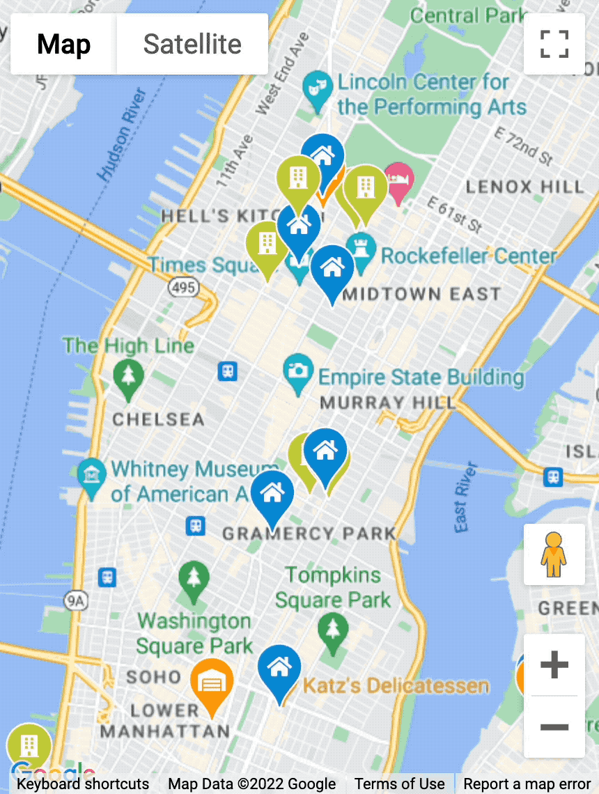 Advanced Markers real estate example