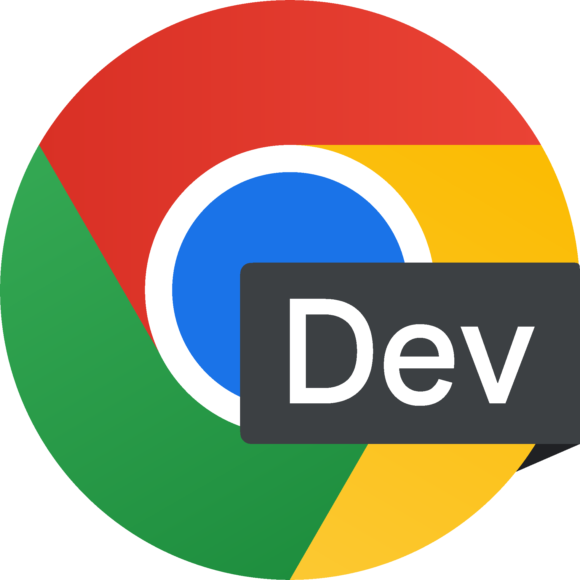 הלוגו של Chrome פיתוח.