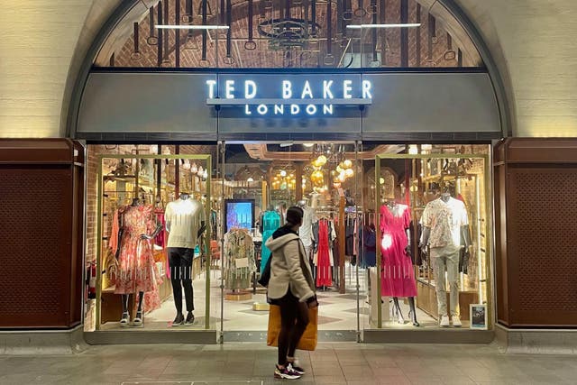 The Ted Baker store at London Bridge, in London (Jonathan Brady/PA)